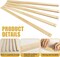 10 Pcs 17 Inch Rolling Pin Guides for Dough Thickness Polymer